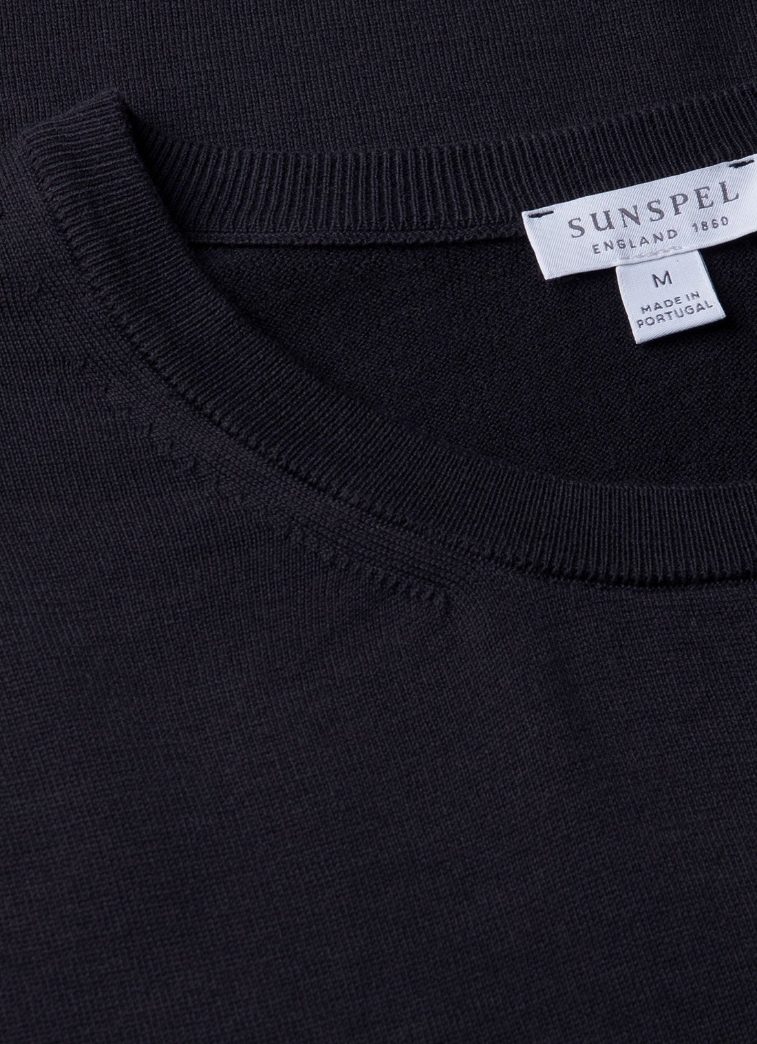 Men's Sea Island Cotton Knit T-shirt in Light Navy