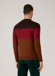Men's Sunspel x Paul Weller Jumper in Dark Brown