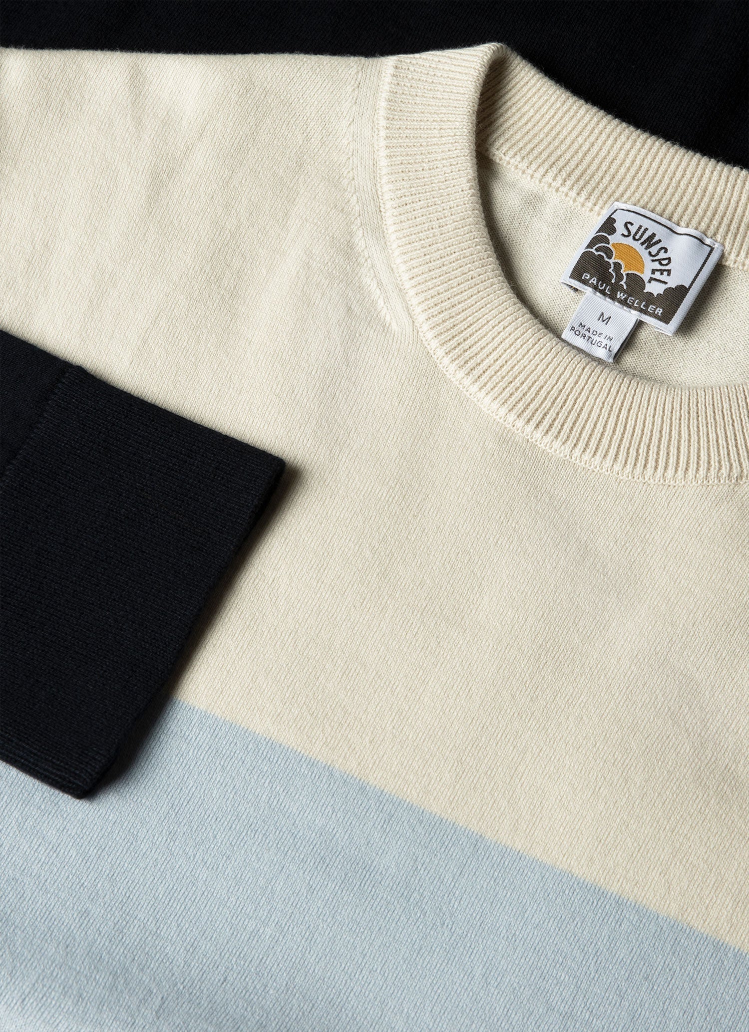 Men's Sunspel x Paul Weller Jumper in Vintage Blue