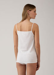 Women's Cotton Cami in White