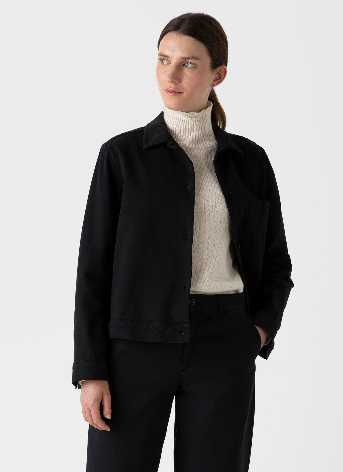 Women's Chore Jacket in Black