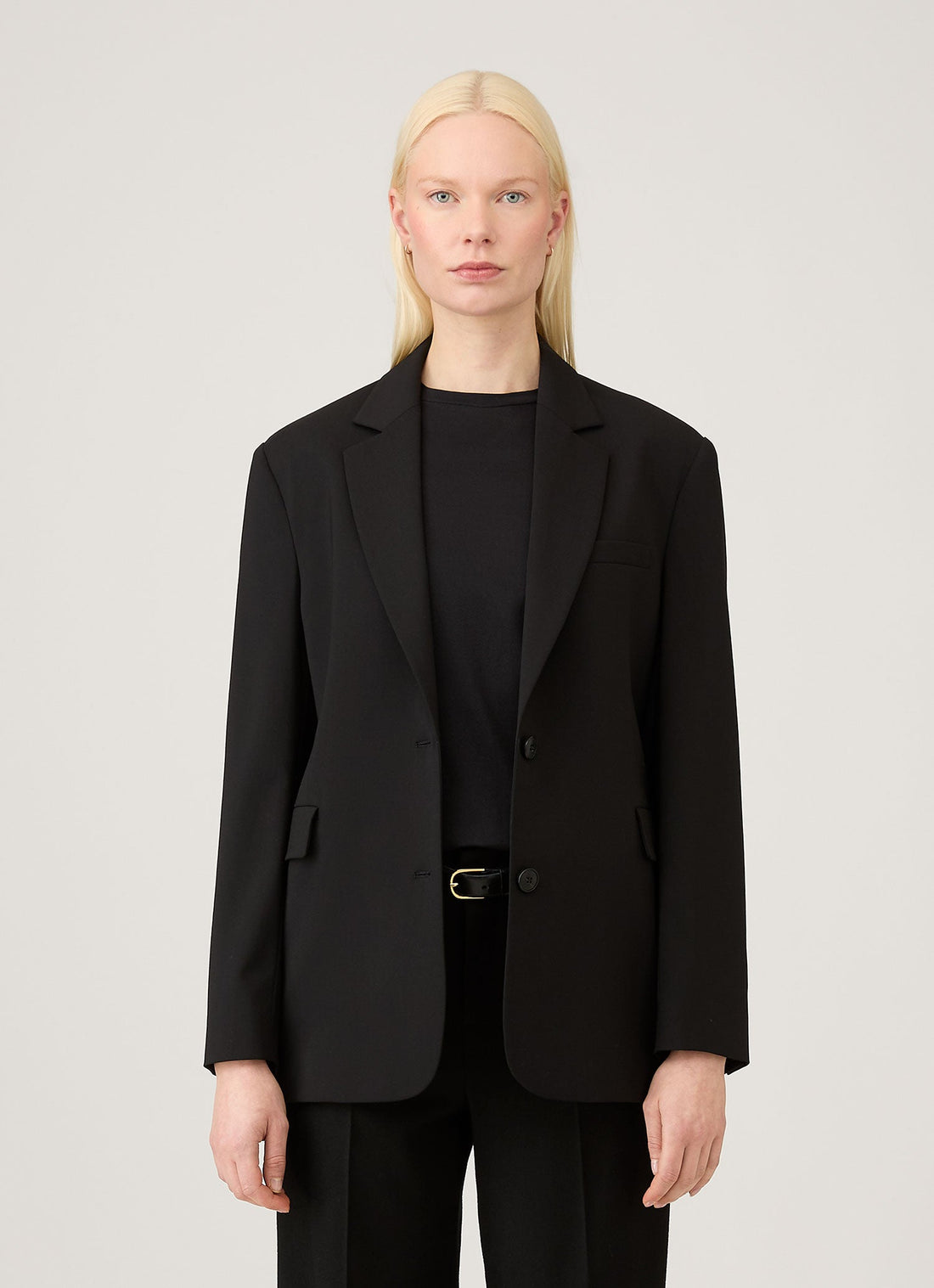 Women's Wool Blazer in Black
