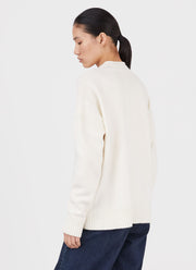 Women's Fisherman Jumper in Ecru