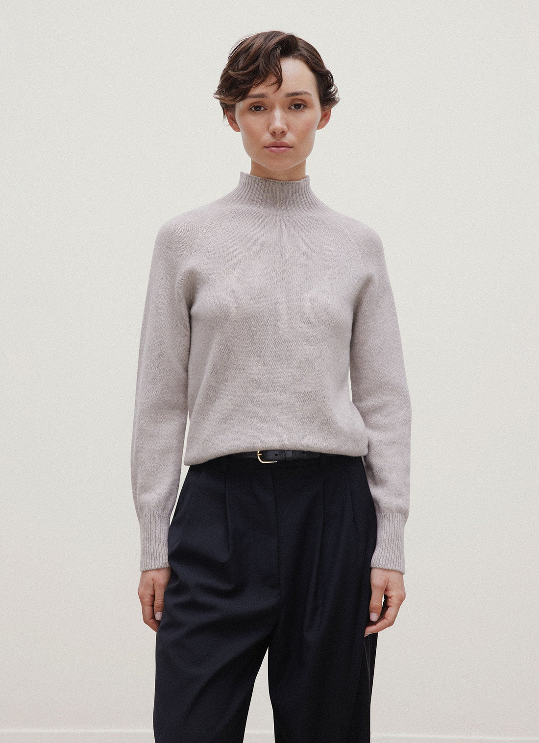 Lambswool Funnel Neck Jumper