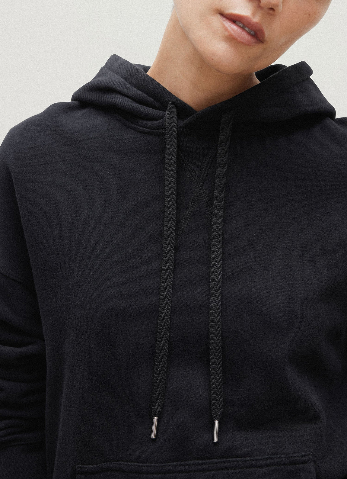 Women's Loopback Hoodie in Black