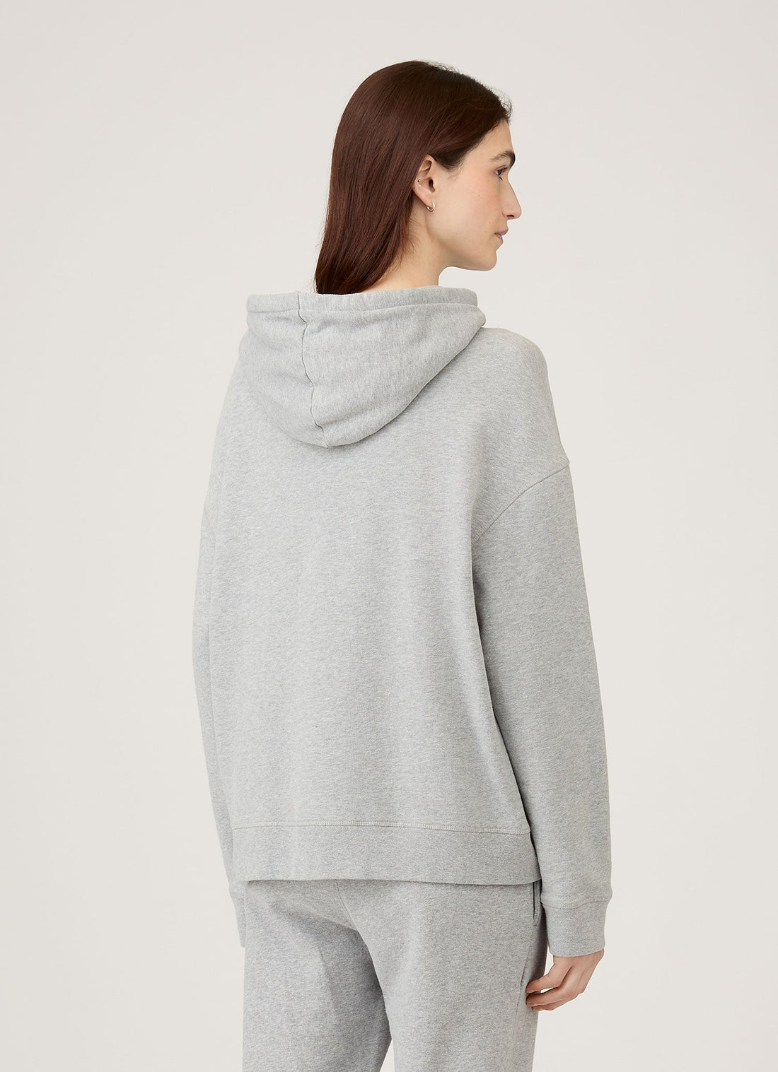 Women's Loopback Hoody in Grey Melange