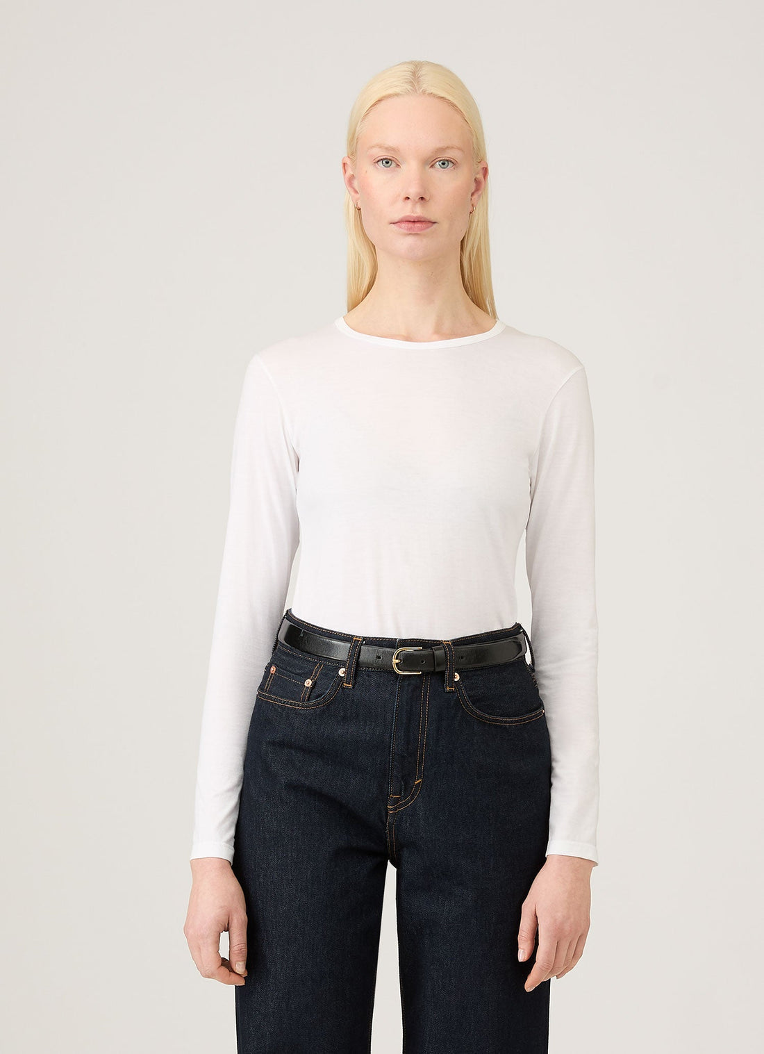 Women's Long Sleeve Classic T-shirt in White