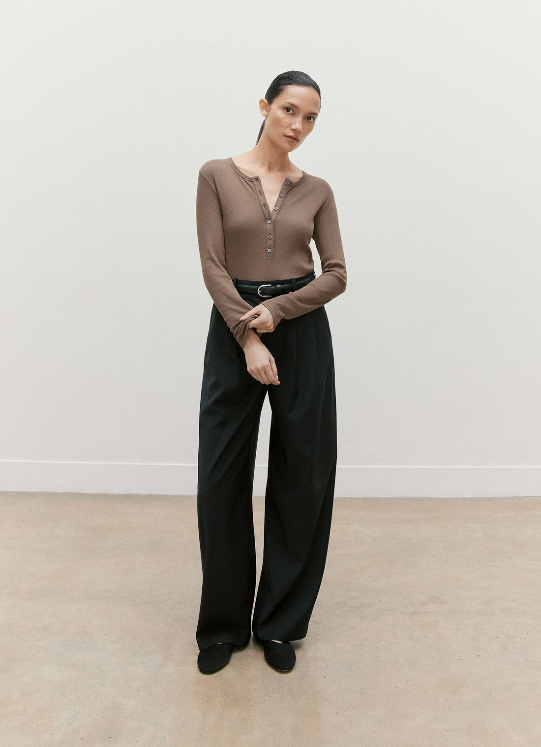 Geripptes Henley