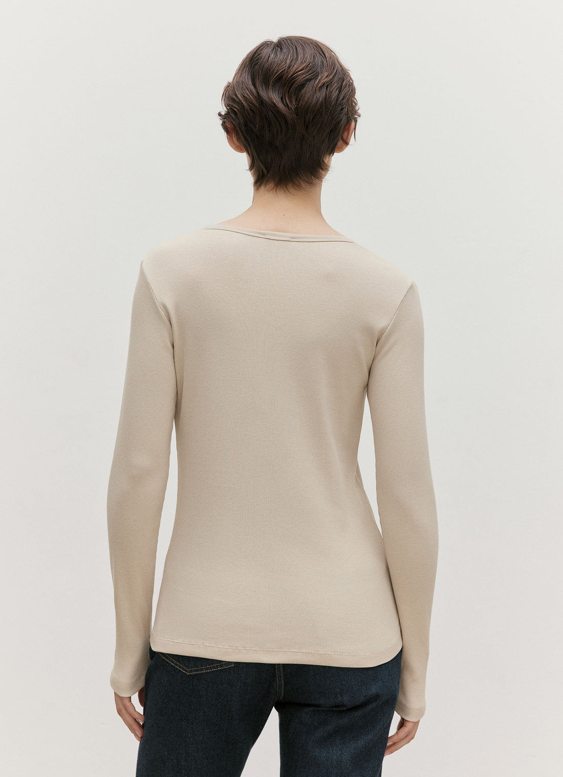 Geripptes Henley