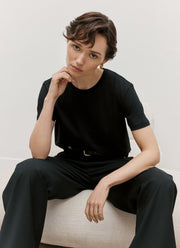 Women's Boy Fit T-shirt in Black