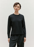 Women's Long Sleeve Everyday T-shirt in Black