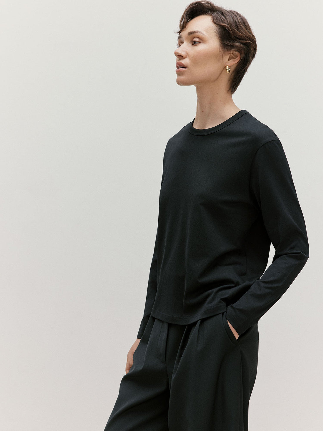 Langarmshirt mit entspannter Passform