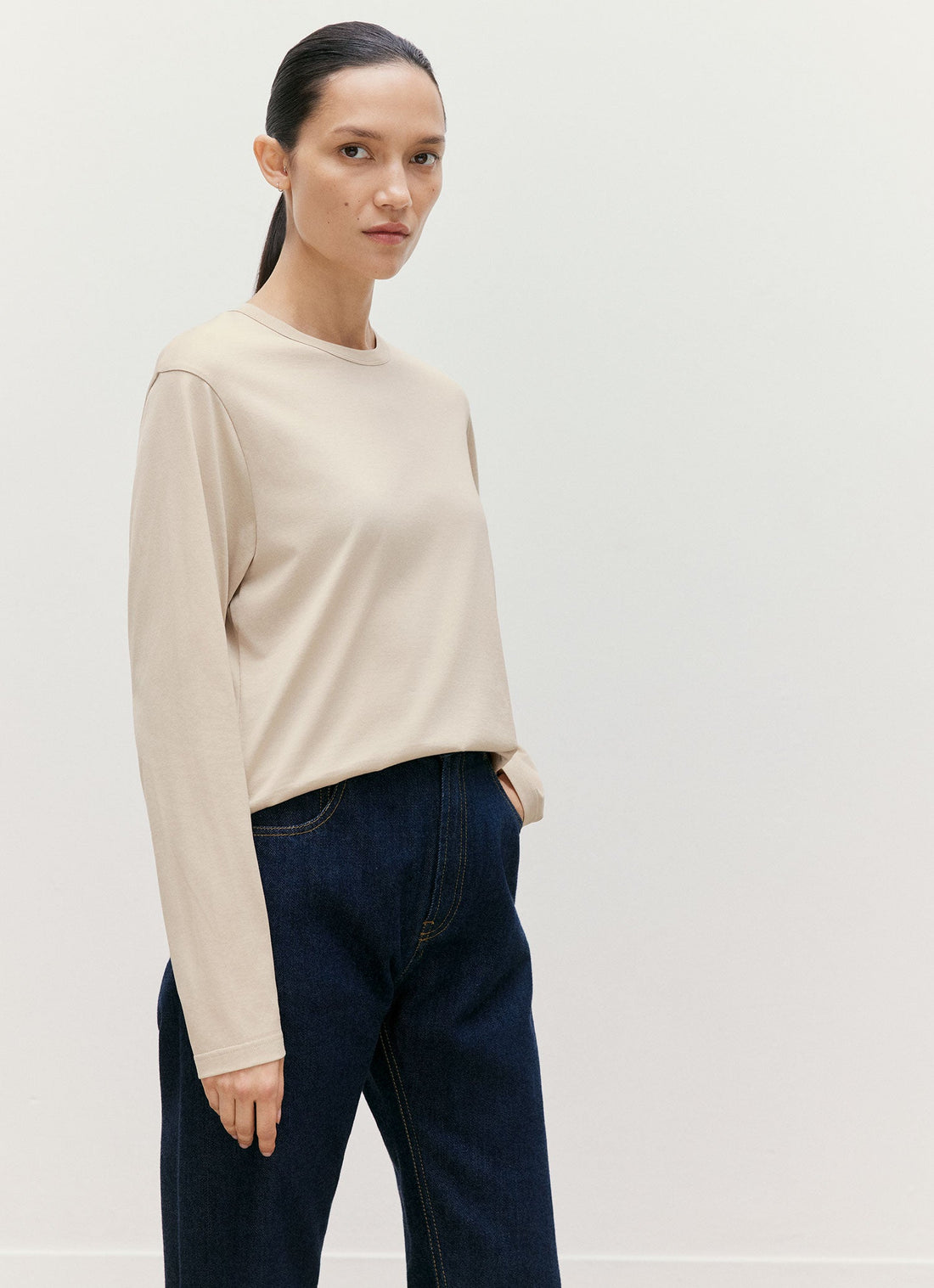 Langarmshirt mit entspannter Passform