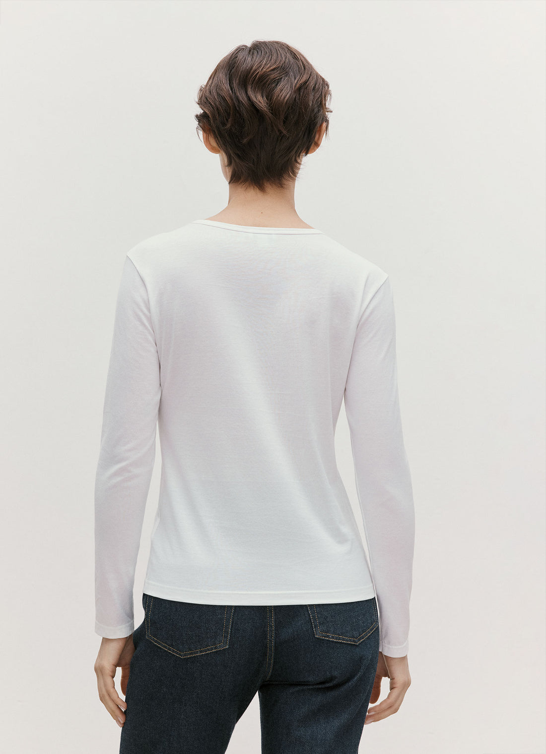 Klassisches Langarm T-Shirt