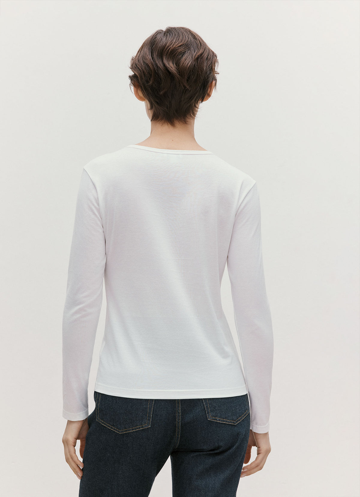 Women's Long Sleeve Classic T-shirt in White