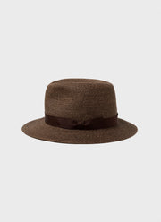 Men's Kijima Takayuki Paper Hat in Brown