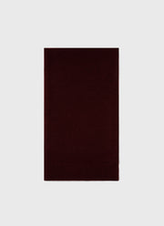 Scottish Lambswool Scarf in Maroon