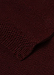 Scottish Lambswool Scarf in Maroon