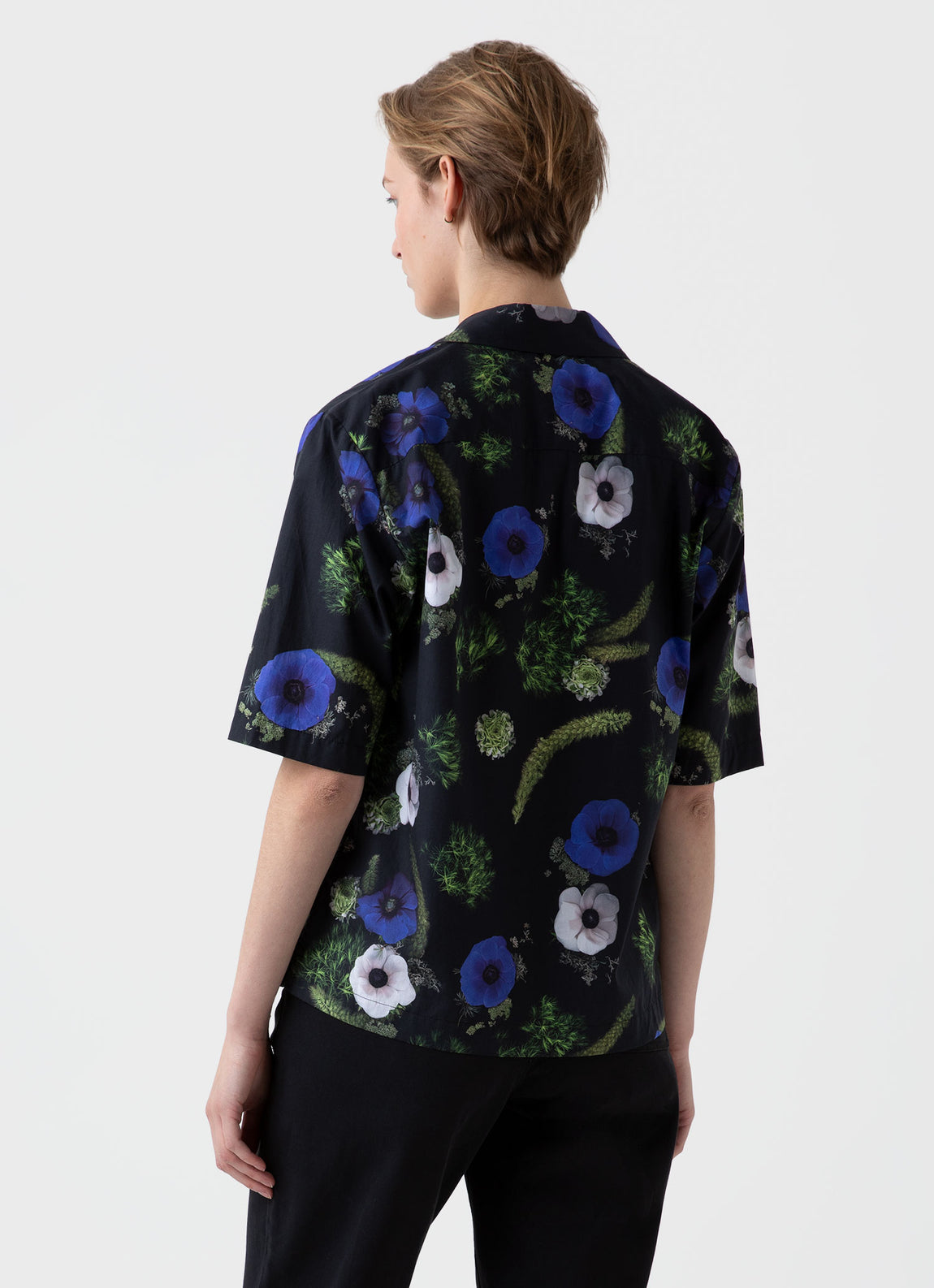 Women's Charlotte Gosch Camp Collar Shirt in Sea Moss