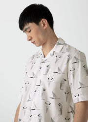 Men's Matt Blease Camp Collar Shirt in Ice Cream Print