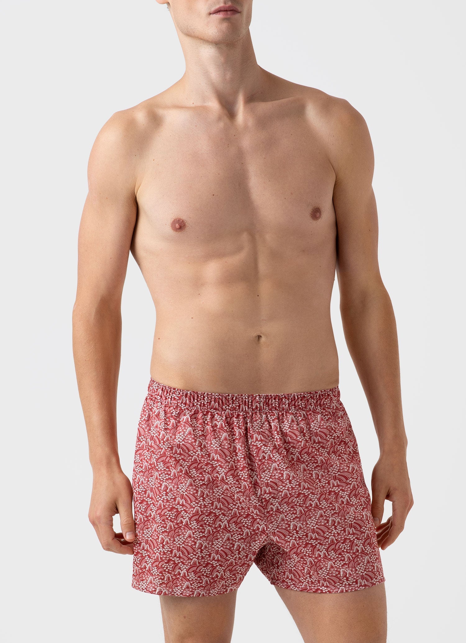 Men's Liberty Print Boxer Shorts in Japanese Floral