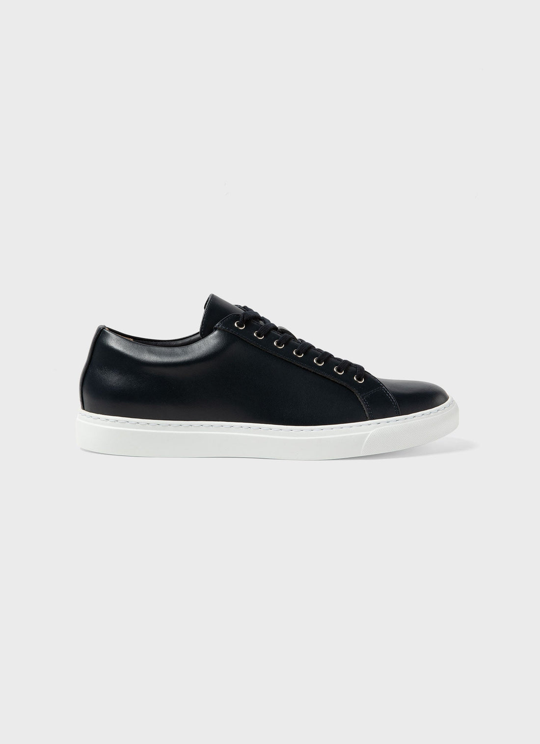 Men's Leather Tennis Shoe in Navy