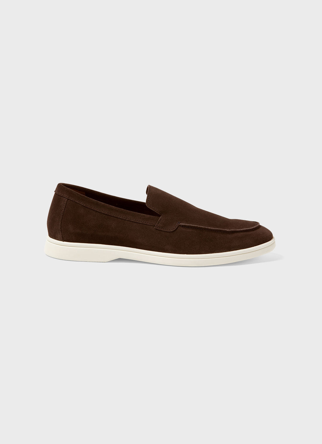 Men's Sunspel Suede Loafer in Brown