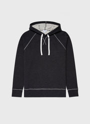 Men's Fleeceback Hoody in Charcoal Melange