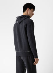 Men's Fleeceback Hoody in Charcoal Melange