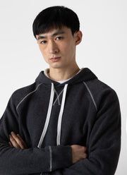 Men's Fleeceback Hoody in Charcoal Melange