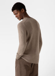 Men's Roxburgh Cashmere Jumper in Natural Brown