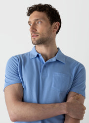 Men's Riviera Polo Shirt in Cool Blue