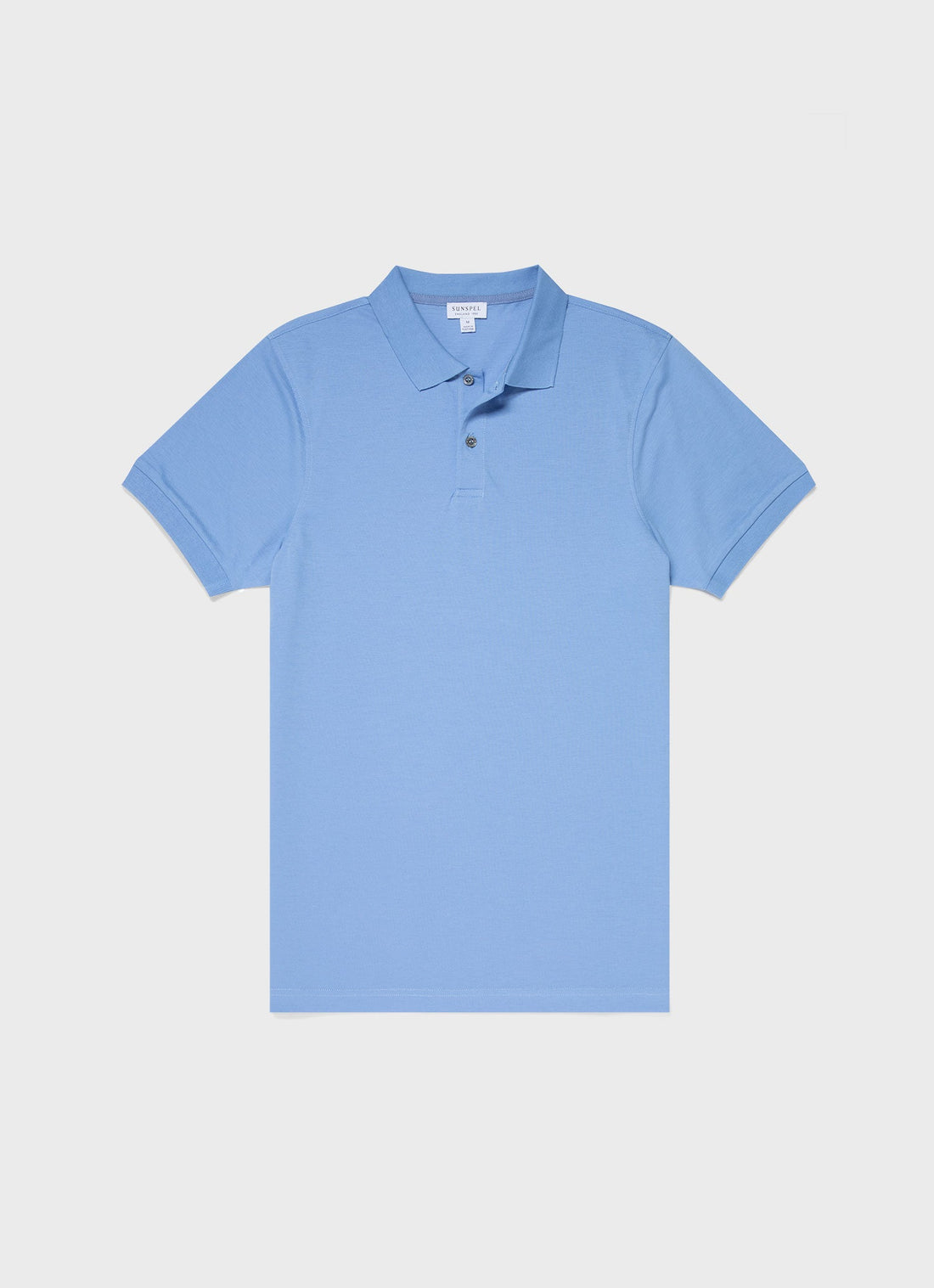 Men's Piqué Polo Shirt in Cool Blue