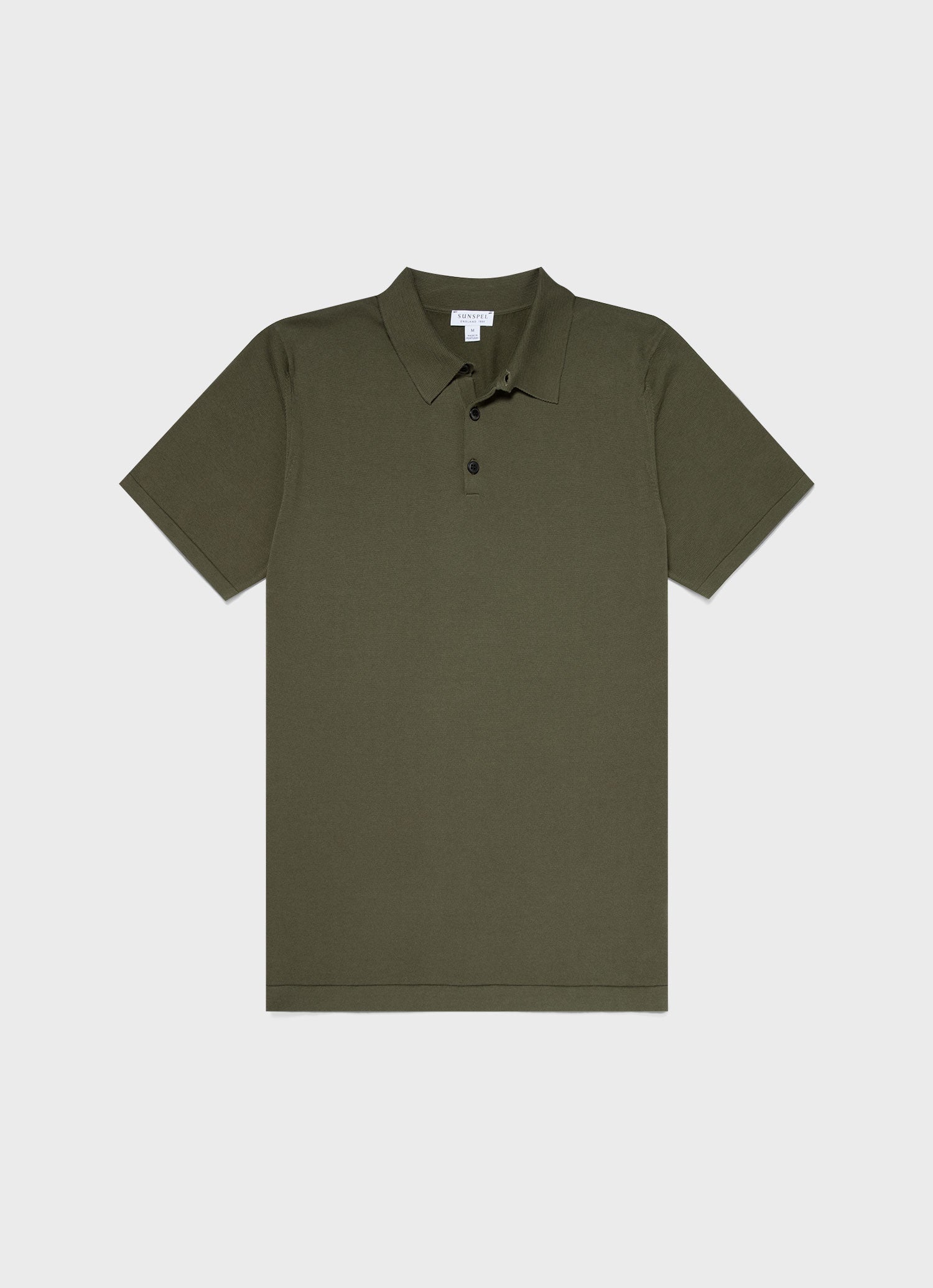 Men's Sea Island Cotton Polo Shirt in Hunter Green