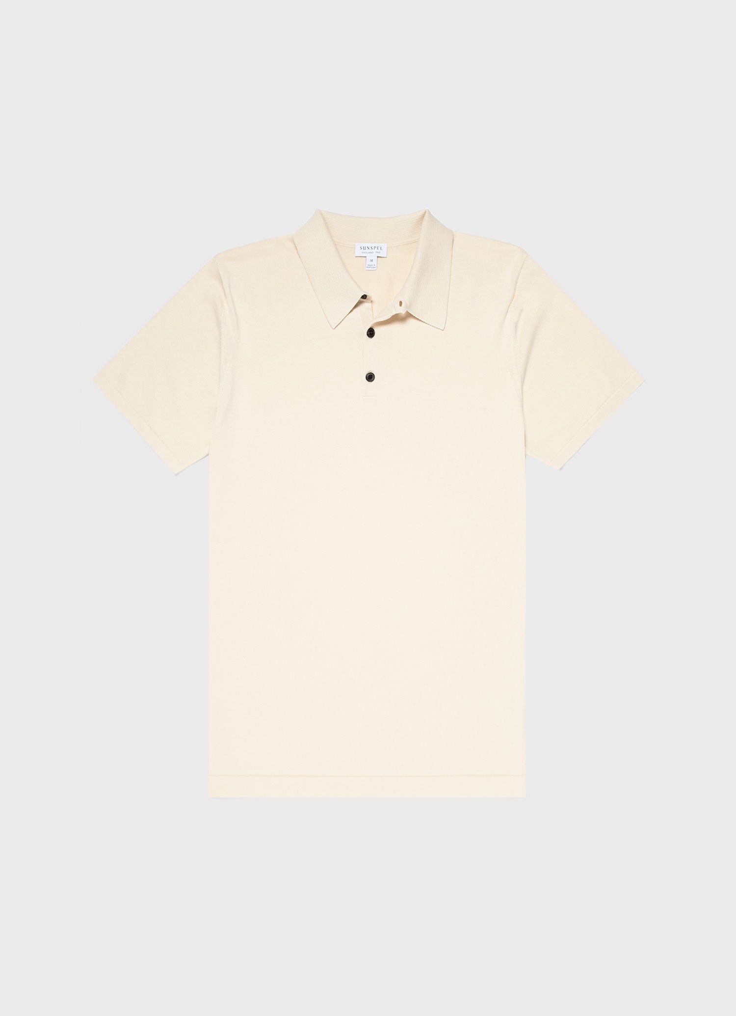 Men's Sea Island Cotton Polo Shirt in Undyed