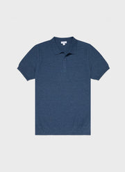 Men's Knit Polo Shirt in Coast