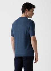 Men's Knit Polo Shirt in Coast