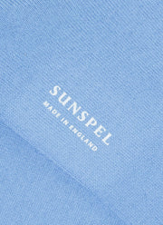 Men's Cotton Socks in Cool Blue