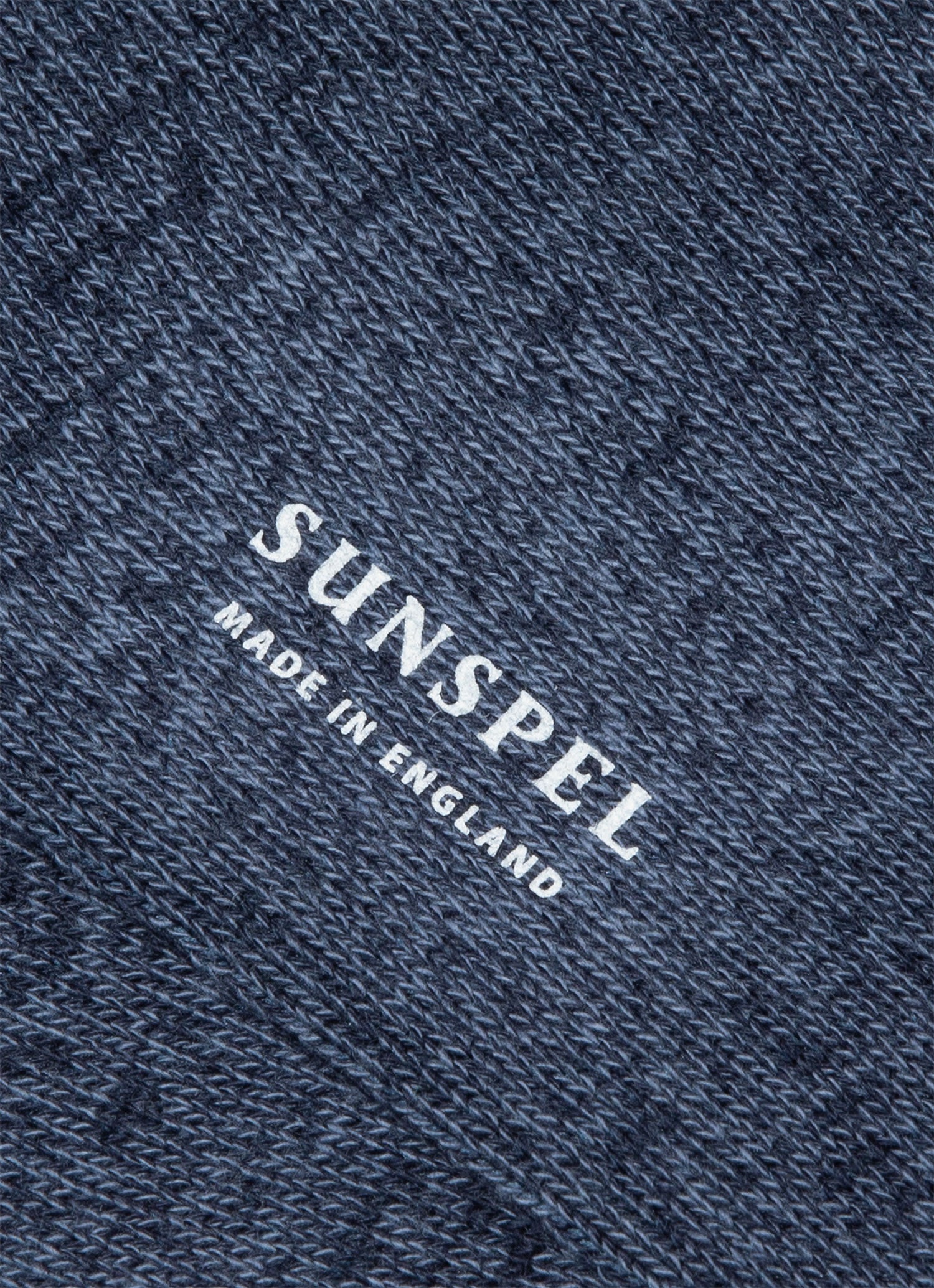 Men's Cotton Socks in Shale Blue/Navy Twist
