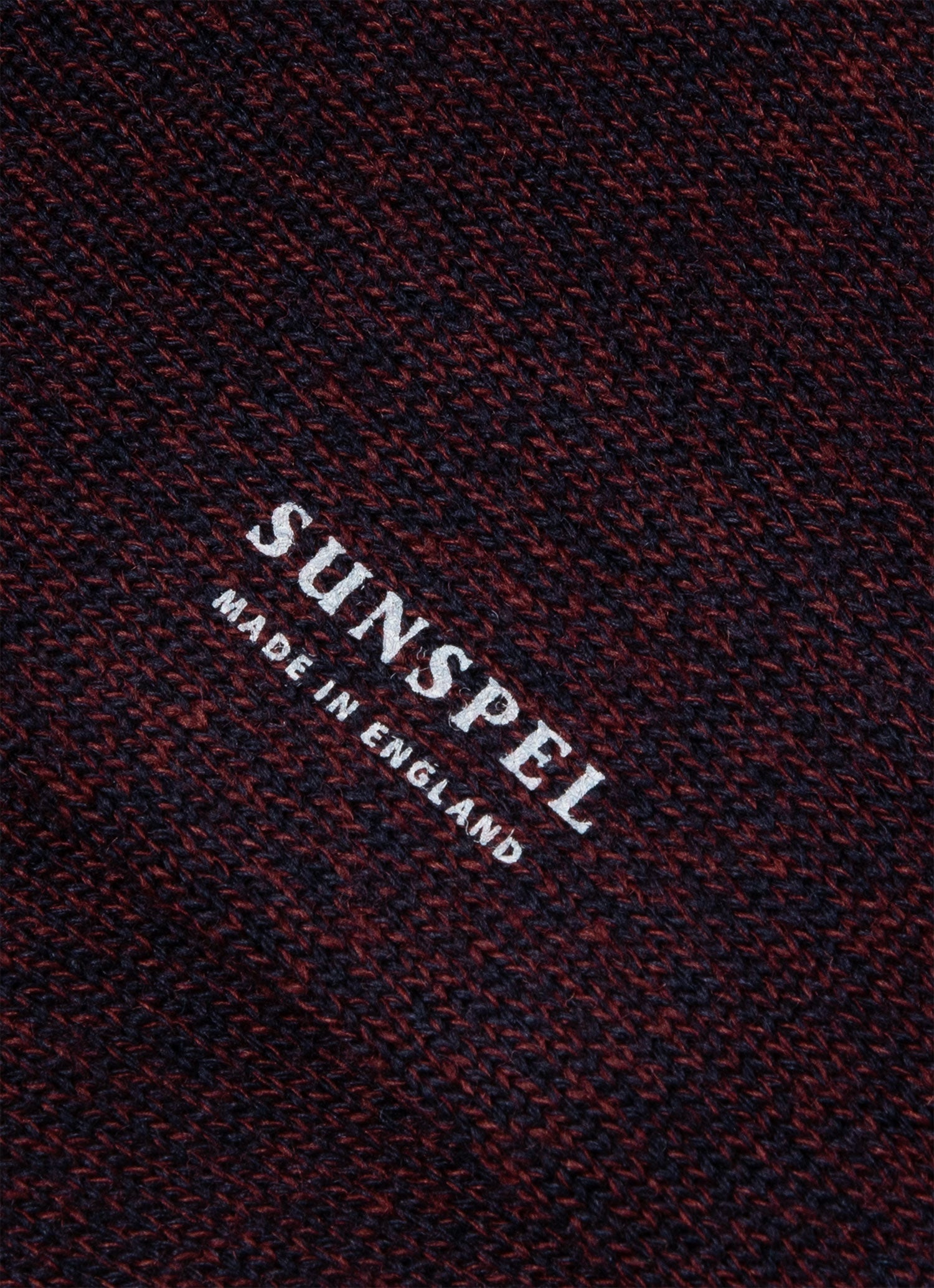 Men's Merino Wool Socks in Maroon Twist