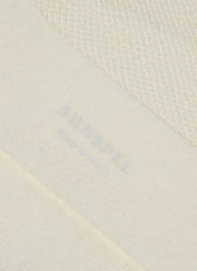 Men's Merino Wool Waffle Socks in Ecru