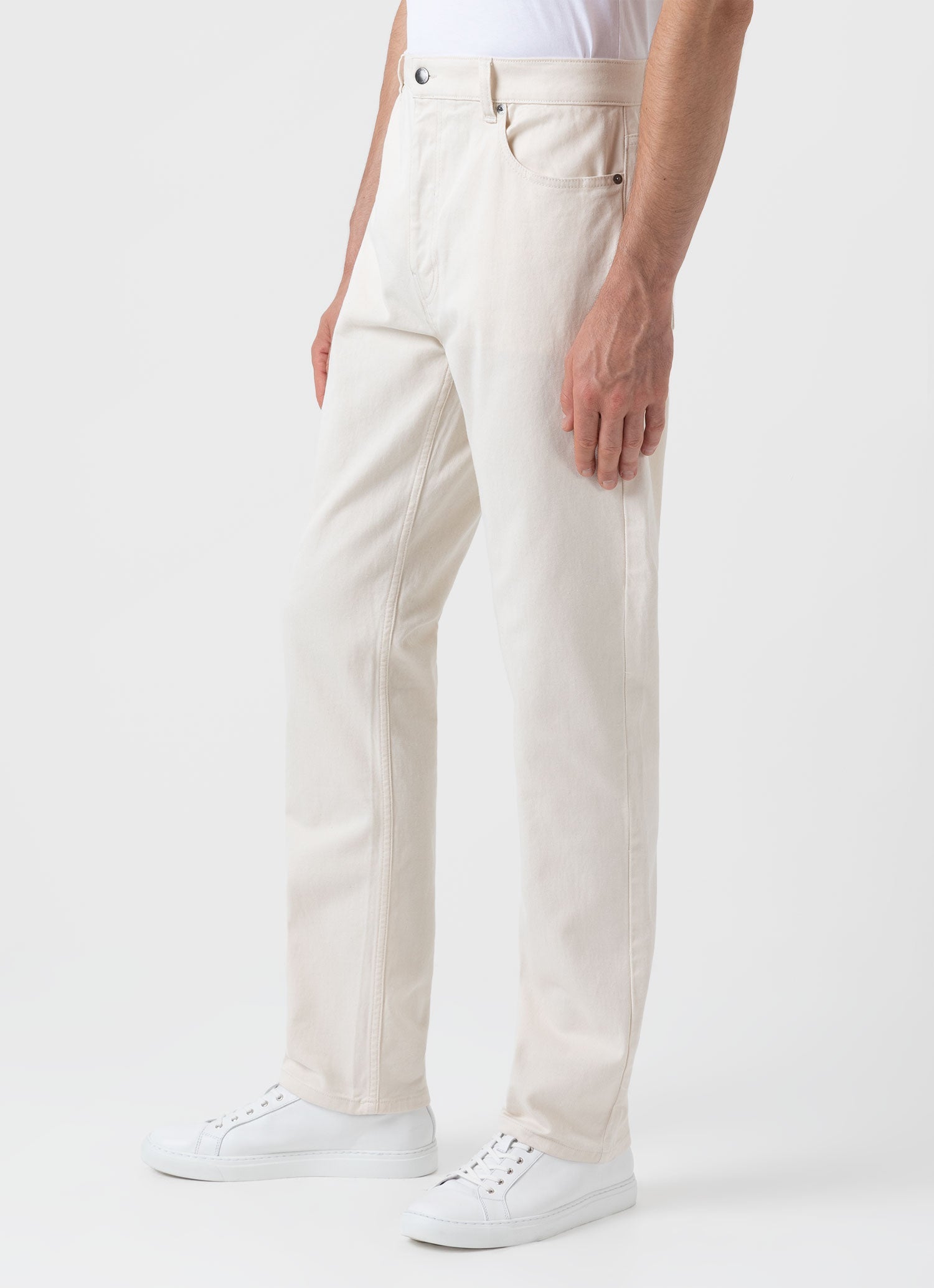 Men's Undyed 5 Pocket Trouser in Undyed