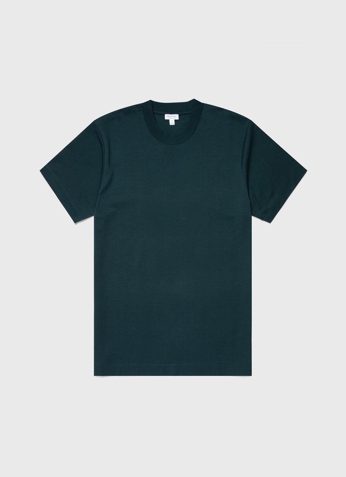 Men's Brushed Cotton T-shirt in Peacock