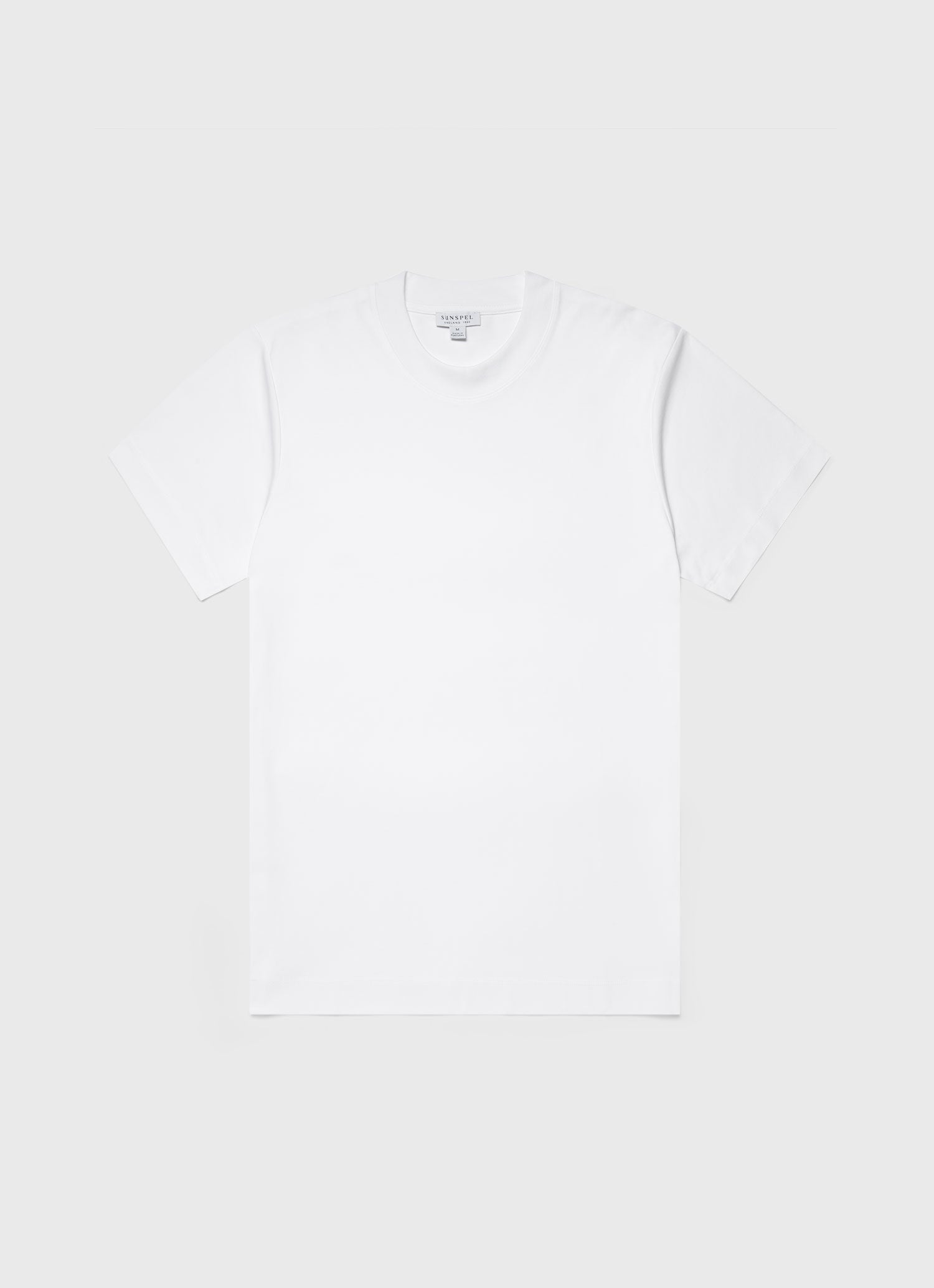 Men's Brushed Cotton T-shirt in White