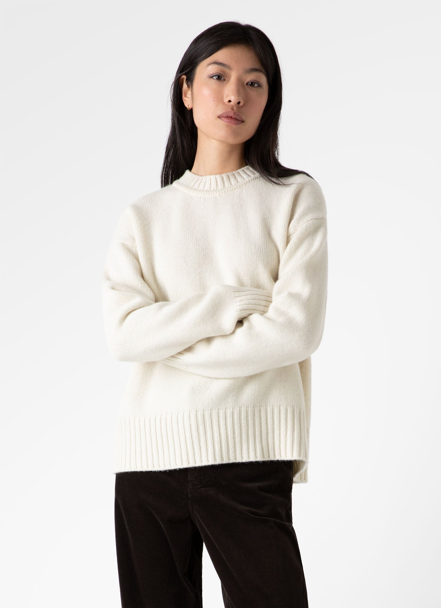 Women's Luxurious Cashmere Jumper in Undyed